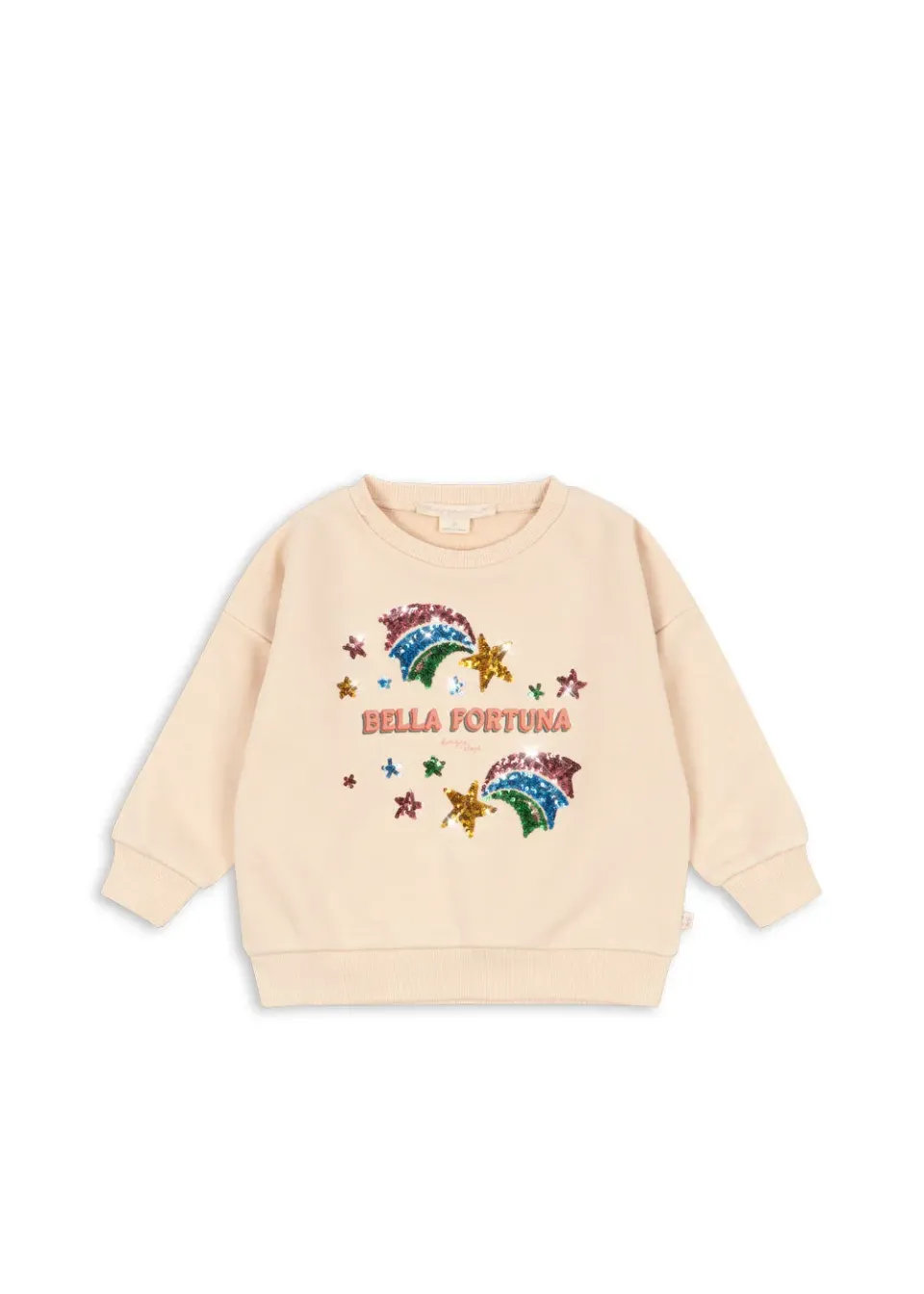Konges Sløjd Lou sweater buttercream pailletten biokatoen