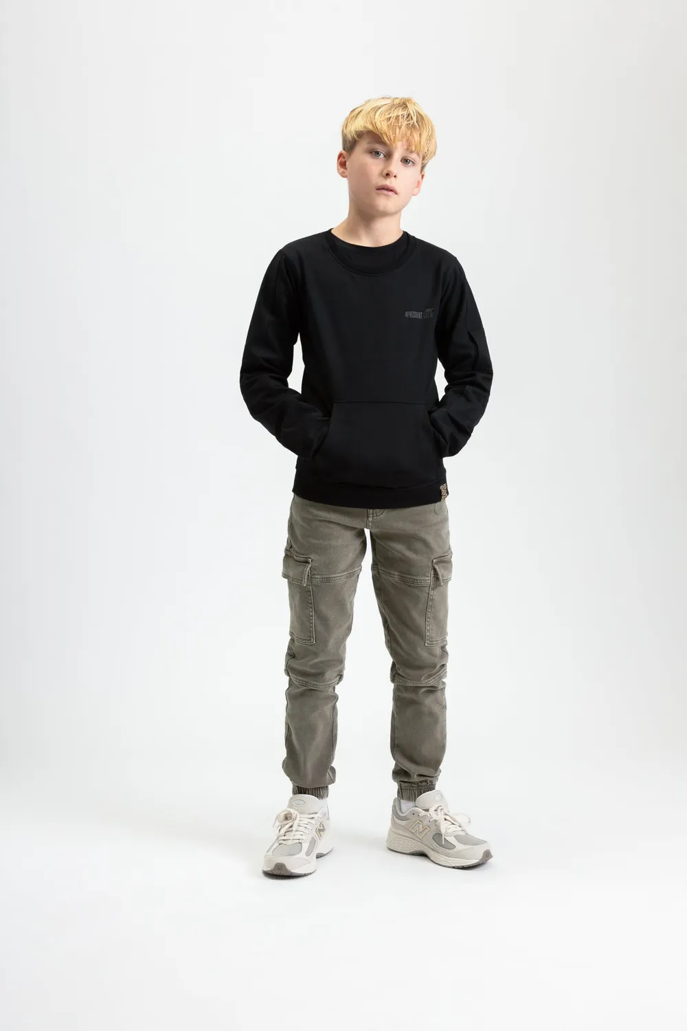 4President Graydi cargo broek groen katoen stretch