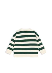 Konges Sløjd Manis Polo pine grove stripe biokatoen