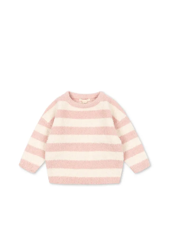 Konges Sløjd Softy trui rosy stripe gestreept
