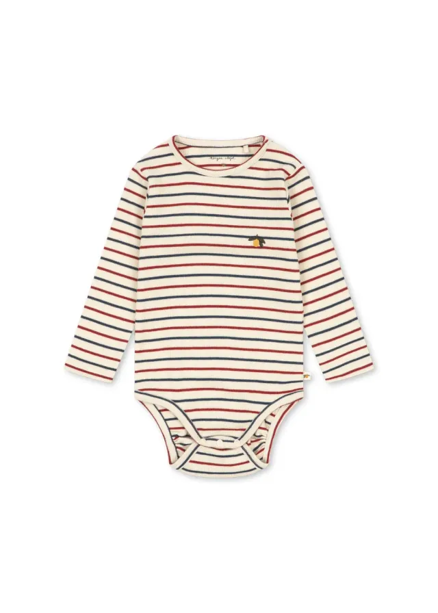 Konges Sløjd Voco romper tricolore bleu modalmix baby