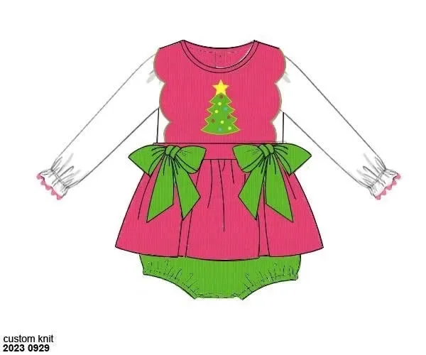 Busy Bee Smocks Corduroy Trees boxpakje 2-delig 6M