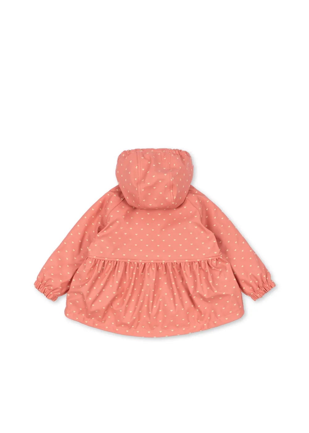 Konges Sløjd Rainy Palme regenjas fleece coeur feathers