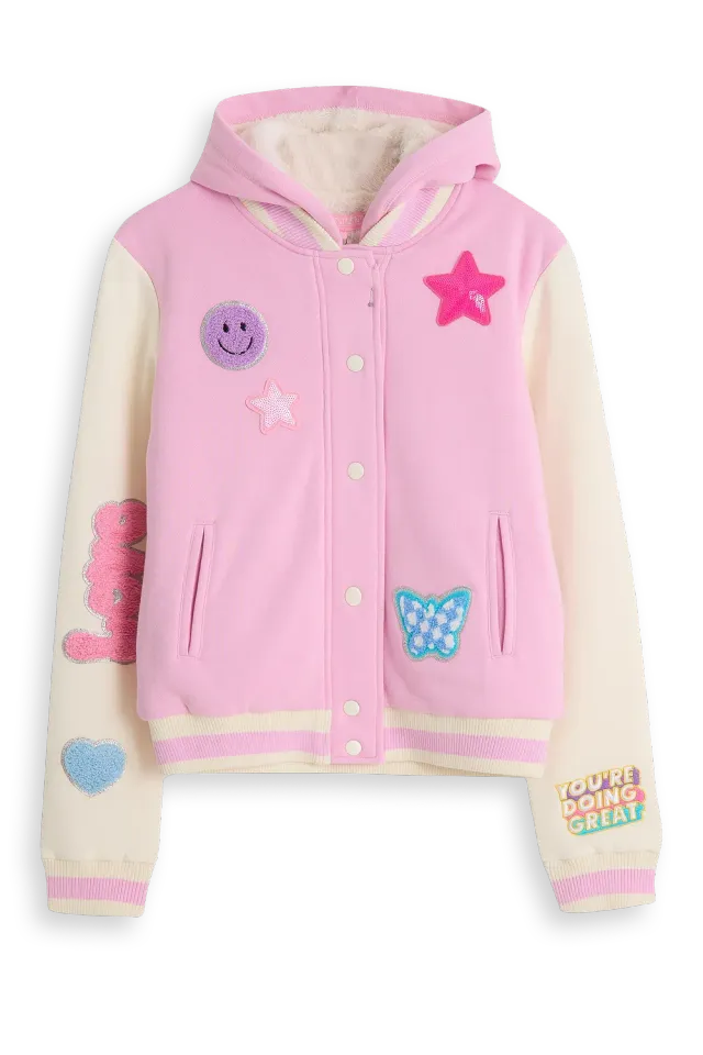 4PRESIDENT Angel Pink hoodie teddy meisjes