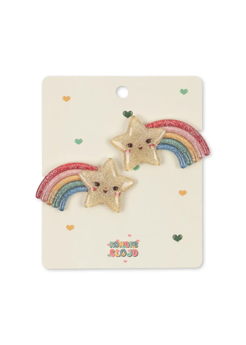 Konges Sløjd haarclips regenboog ster multi 2 stuks