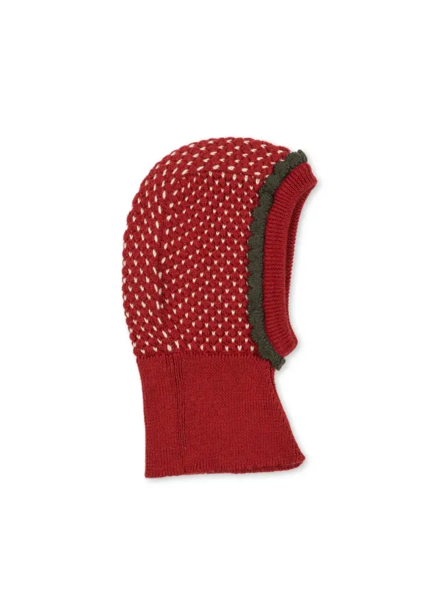 Konges Sløjd Strawberry bivakmuts true red merino
