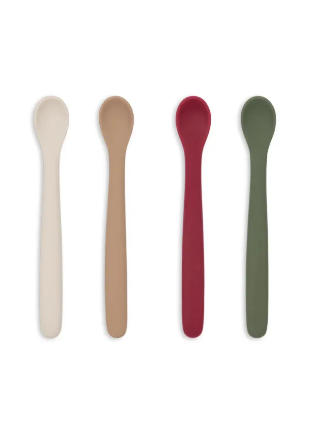 Konges Sløjd Babylepels forest mix 4-pack siliconen