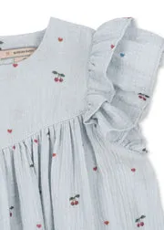 Konges Sløjd Coco Jurk Cherry Blue Coeur Biokatoen