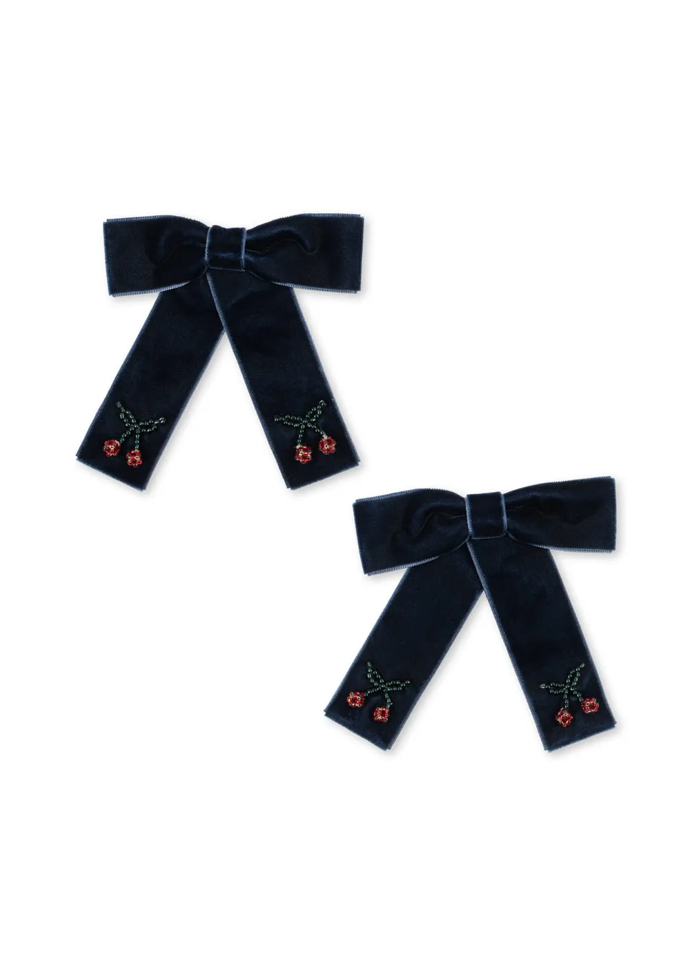 Konges Sløjd Juliette Haarclips navy strik set 2