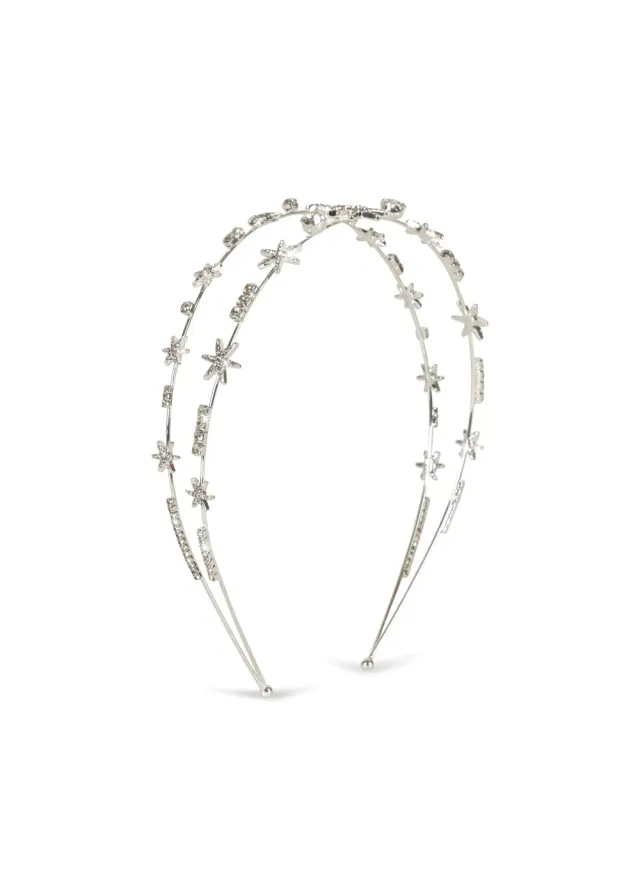 Konges Sløjd Sparkly ster haarband silver mix