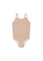 Konges Sløjd Bowwow badpak blush stripe met strik