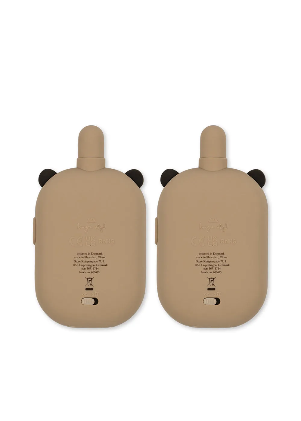Konges Sløjd walkie talkie panda set van 2 oplaadbaar
