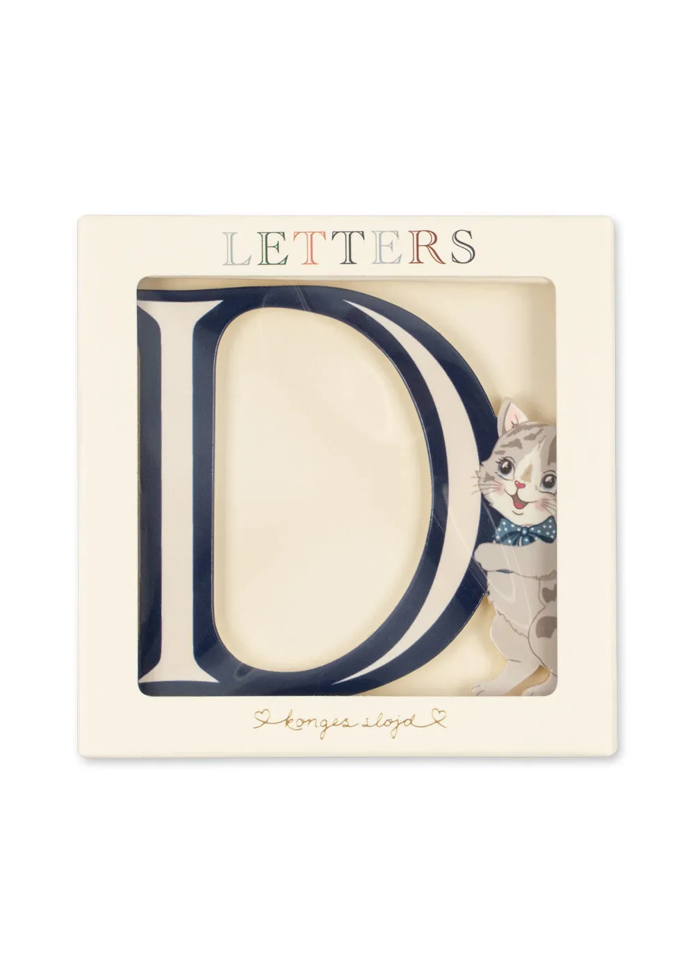 Konges Sløjd ABC Deurletter Multi – Houten Letter 11 cm