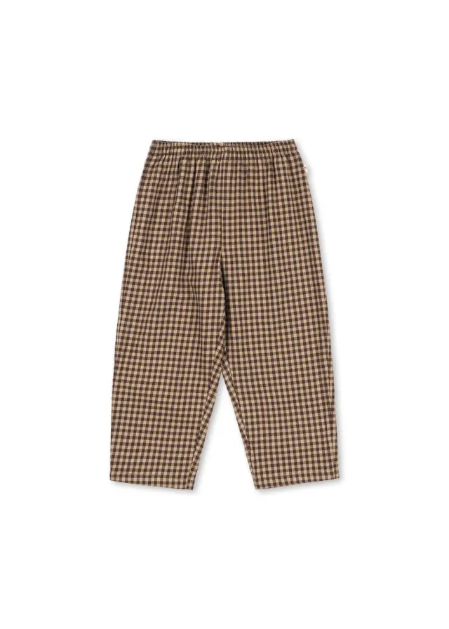 Konges Sløjd Foret Broek Chocolate Check Biokatoen