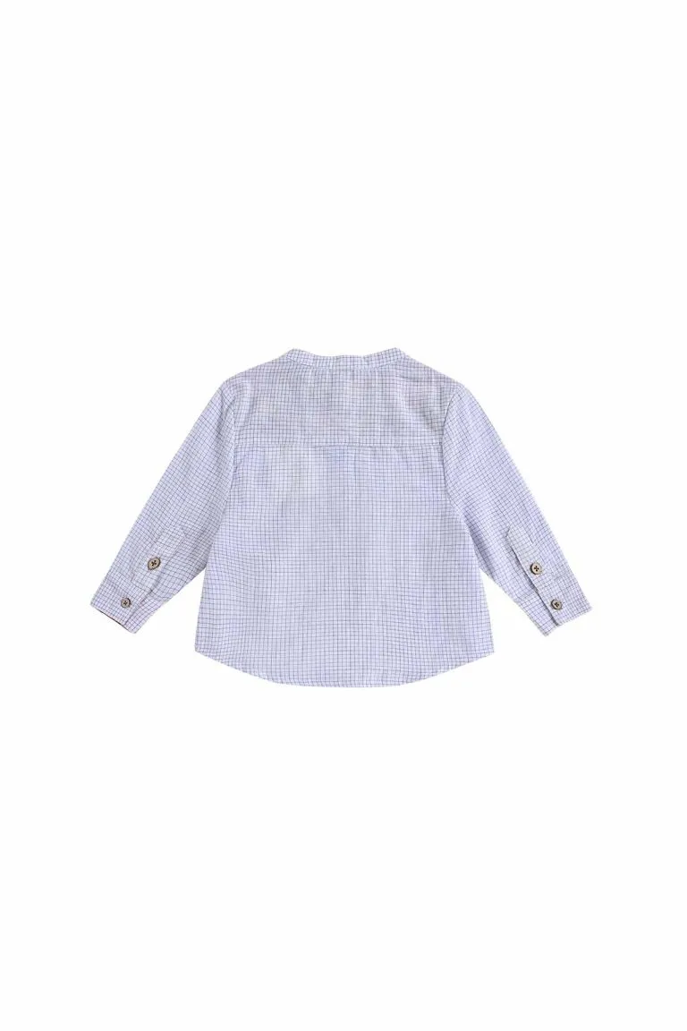 Louise Misha Amano shirt blue check geruit