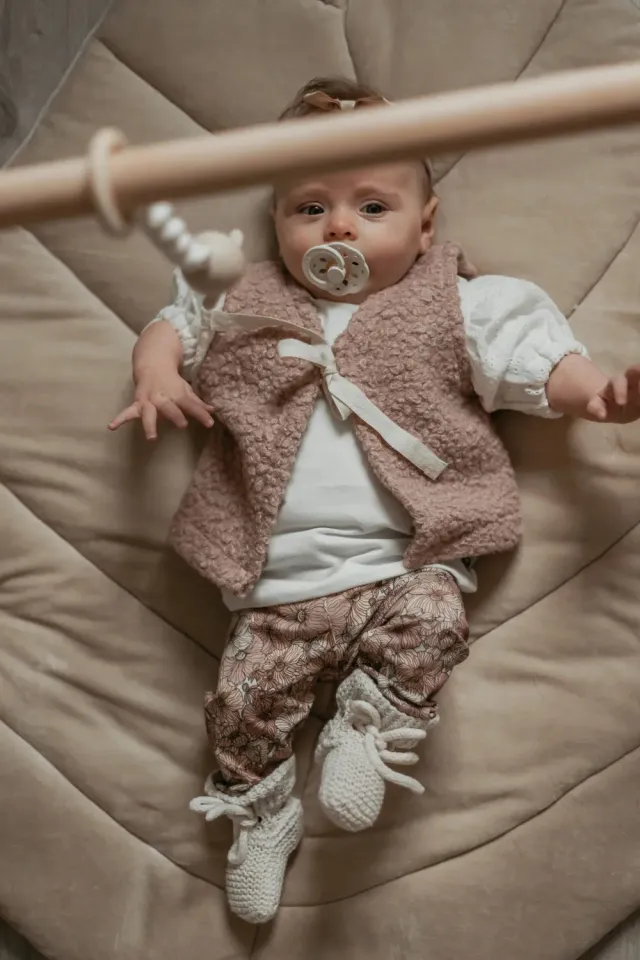 SODA FASHION boucle teddy gilet roze zacht