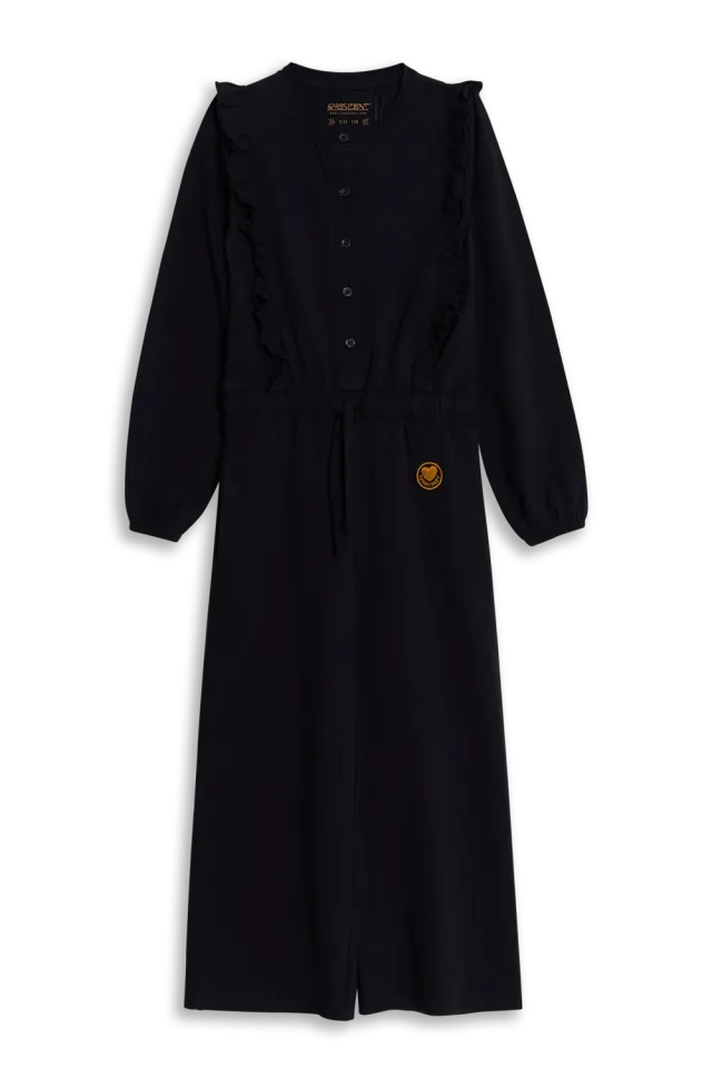 4PRESIDENT Josje Black Beauty meisjes jumpsuit katoen