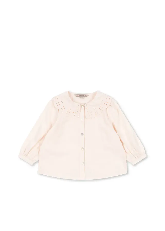 Konges Sløjd Rilo kraagblouse Powder Puff biokatoen