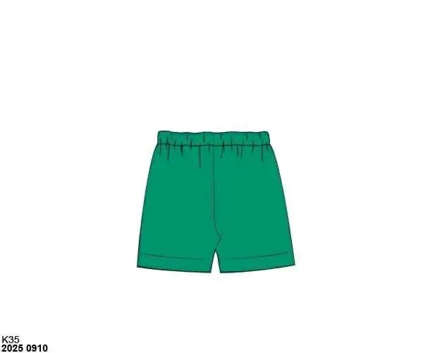Busy Bee Smocks Kelly Green knit bikershort meisjes
