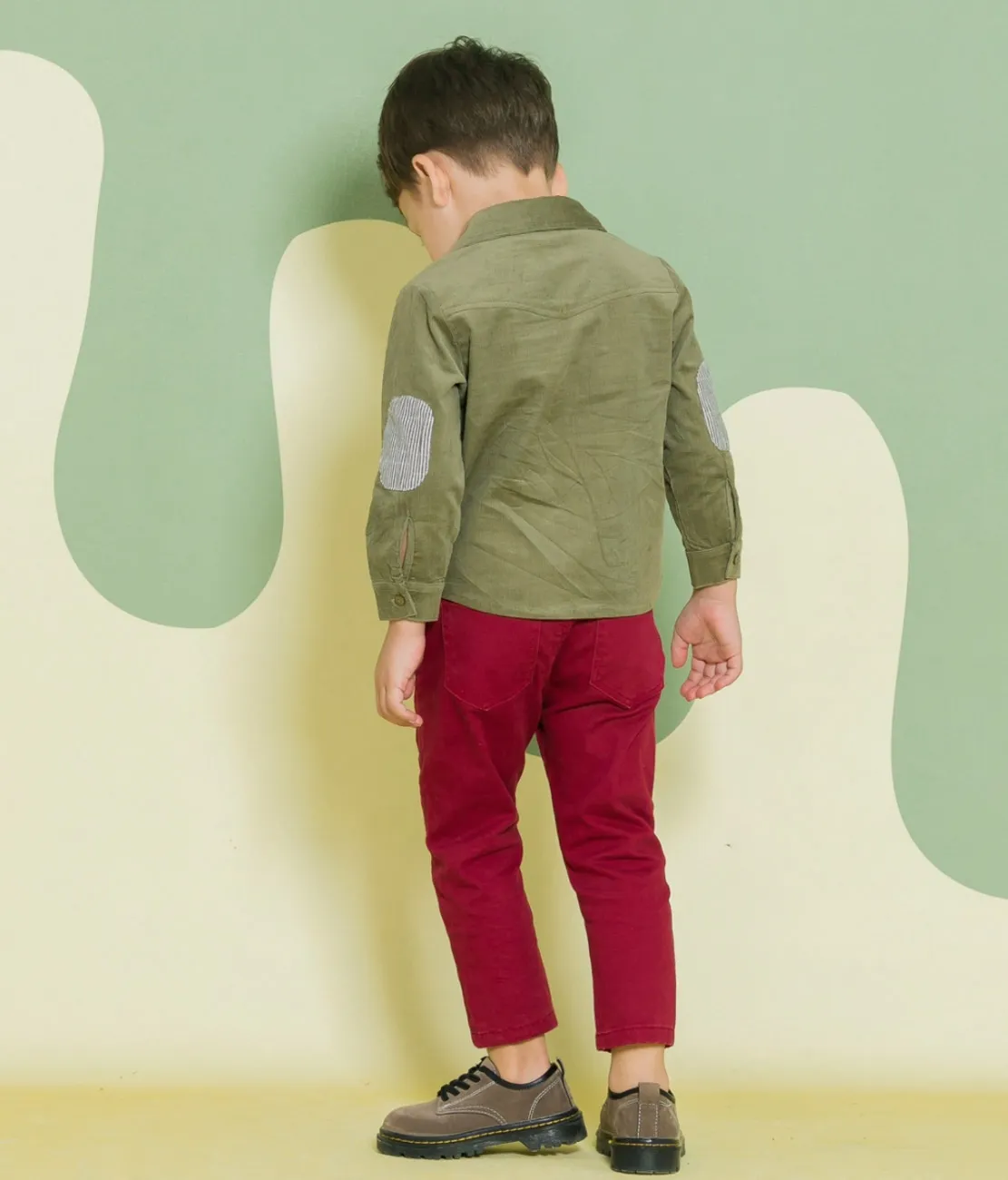 The Mompany L/S Overhemd blouse lange mouw patches