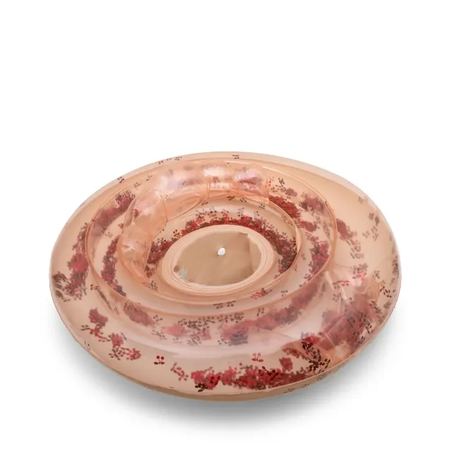 Konges Sløjd baby zwemring blush transparent met glitters