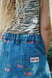 Konges Sløjd Magot rok Ma Grande Cerise denim
