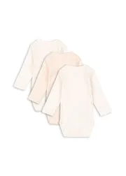 Konges Sløjd Fio romper blush mix 3-pack biokatoen