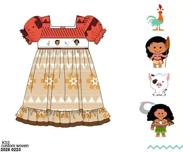 Busy Bee Smocks Island Princess prinsessenjurk