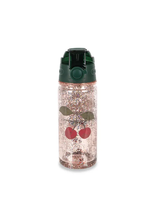 Konges Sløjd Glitterfles drinkfles cherry glitter 400 ml