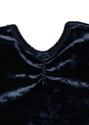 Konges Sløjd Carlito blouse navy blazer fluweel