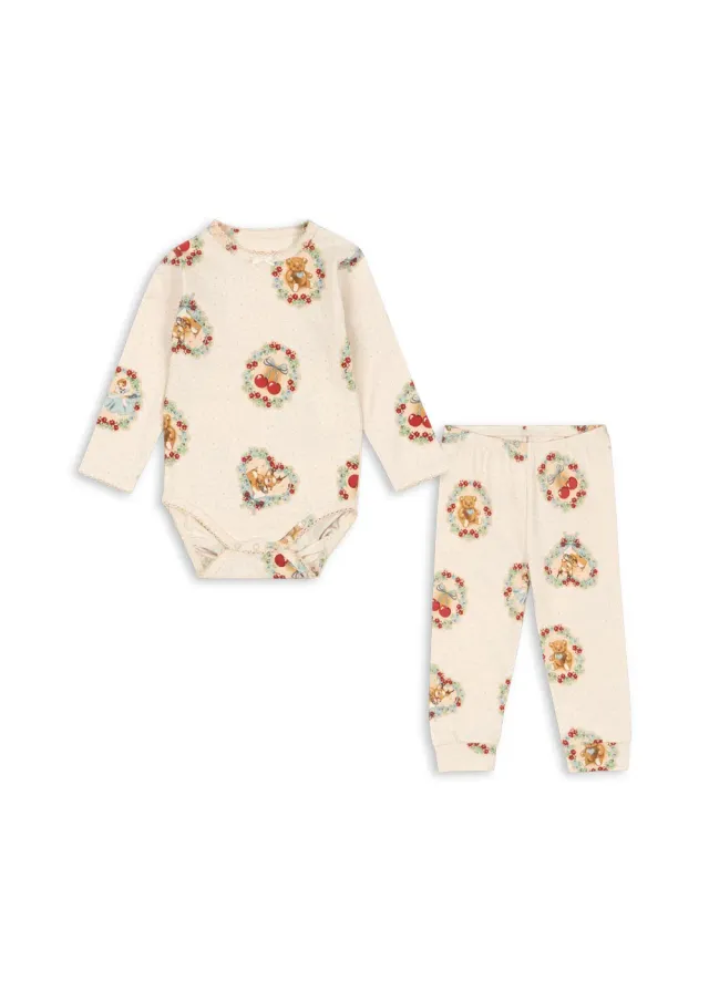 Konges Sløjd Basic deer diary set romper biokatoen