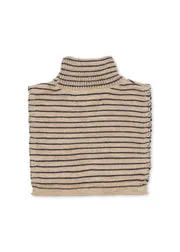 Louli Nekwarmer merino stripe bluie kind