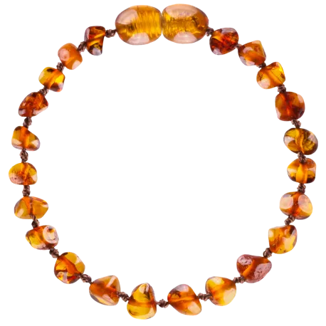 Louloúdi Amber armband cognac 14cm gepolijst