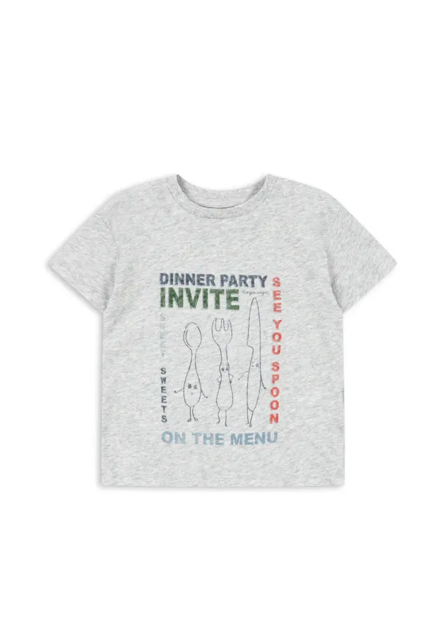 Konges Sløjd Famo T-shirt grey melange biokatoen