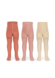 Konges Sløjd Pointelle maillots 3-pack Rose Mix wolmix