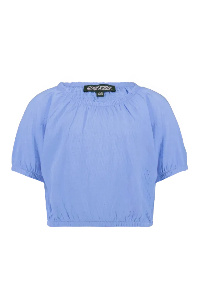 4President Lesly crop top mid blue meisjes