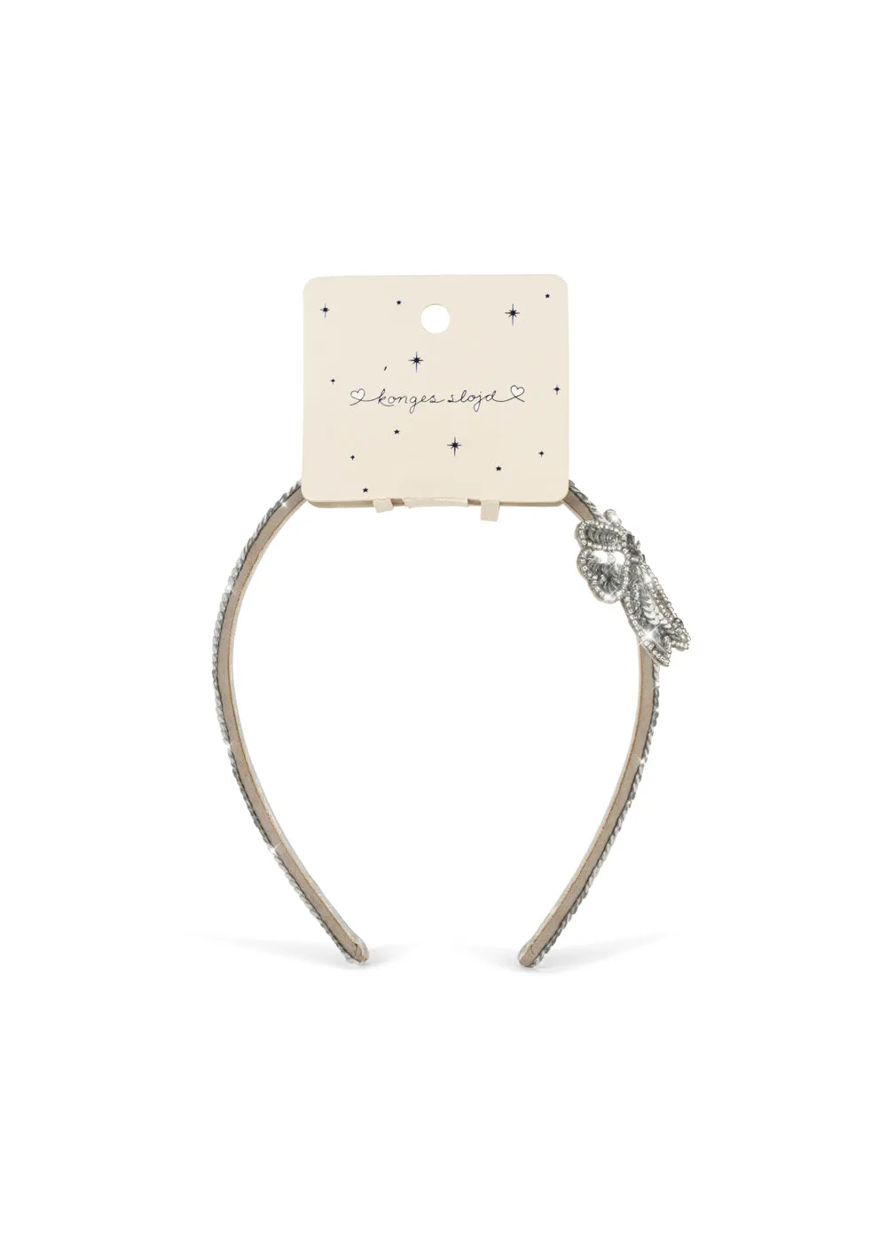 Konges Sløjd Haarband Paillettenstrik Silver Glitter