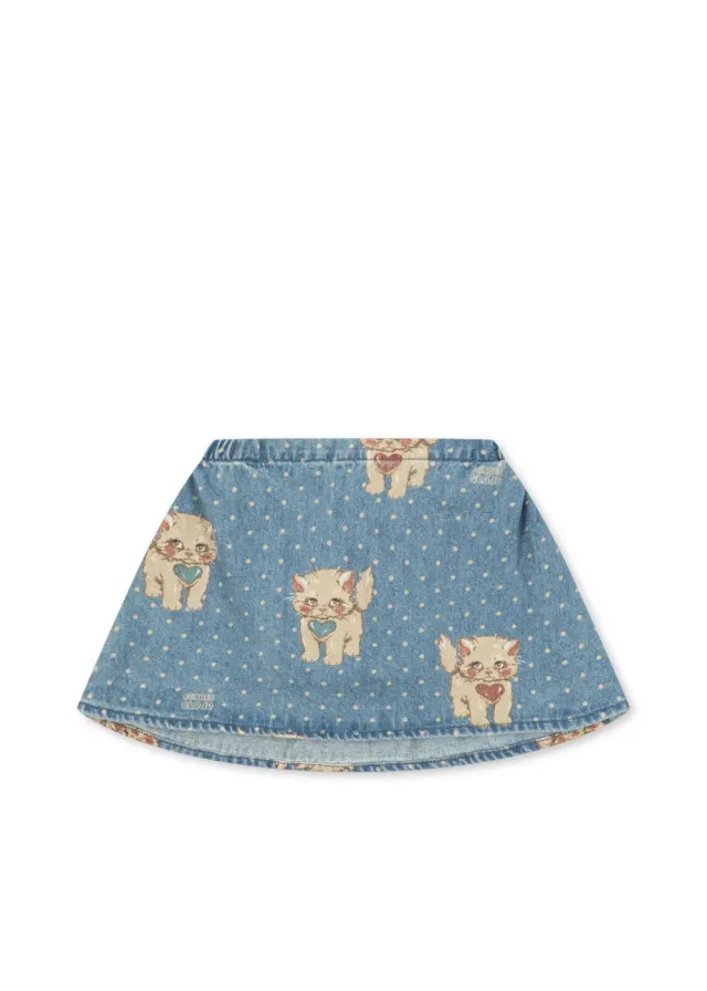 Konges Sløjd Magot rok ciao miao denim biokatoen meisjes