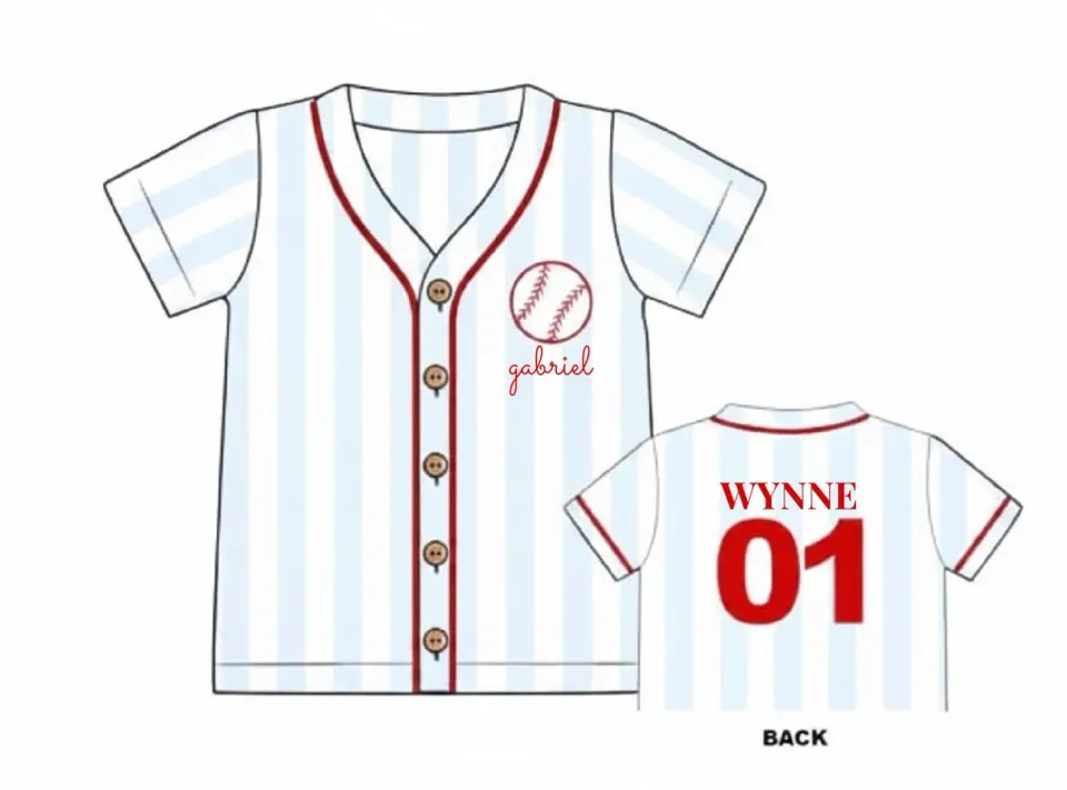 Busy Bee Smocks Play Ball jersey jongens 4T gabriel