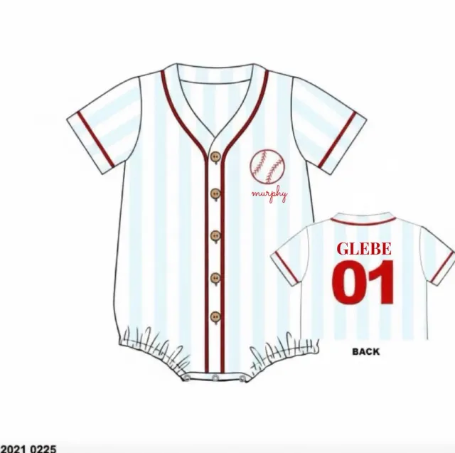 Busy Bee Smocks Play Ball Murphy Bubble 3M Jersey
