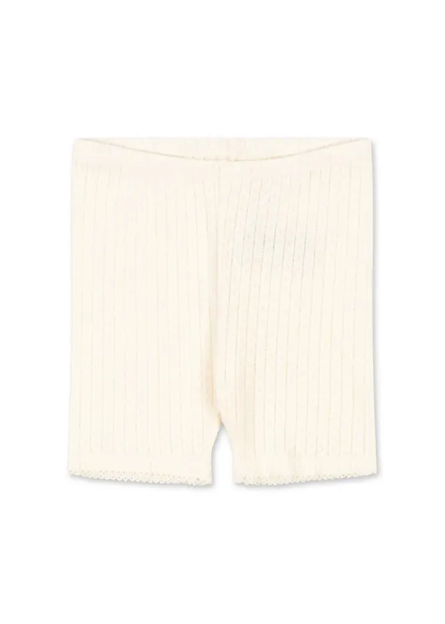 Konges Sløjd Minnie korte legging antique white biokatoen