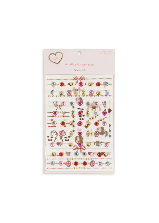 Konges Sløjd sieraden set heart mix tattoo tijdelijk