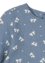 Konges Sløjd Vida jurk boucle blue biokatoen
