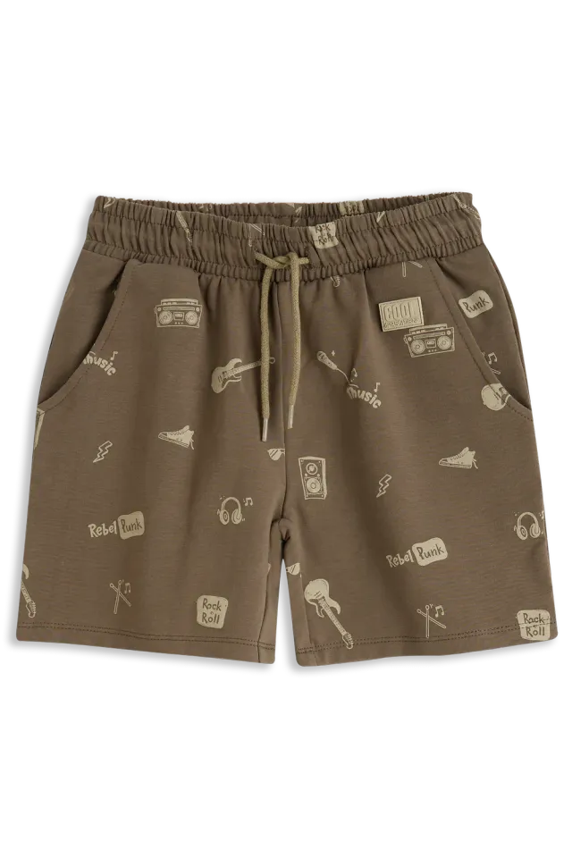 4President Boet short steengrijs relaxed katoen