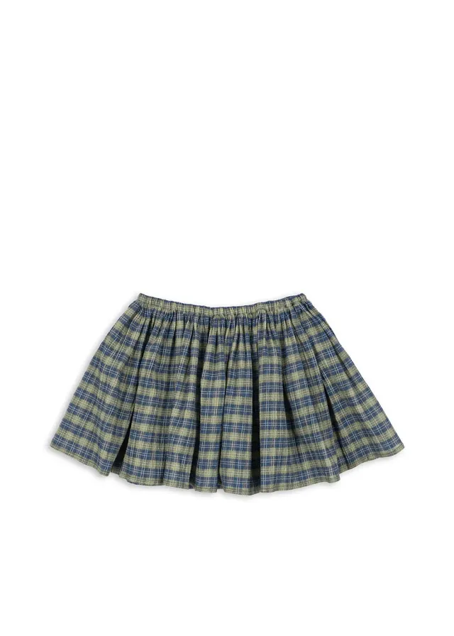 Konges Sløjd Terre rok laurel blue check biokatoen