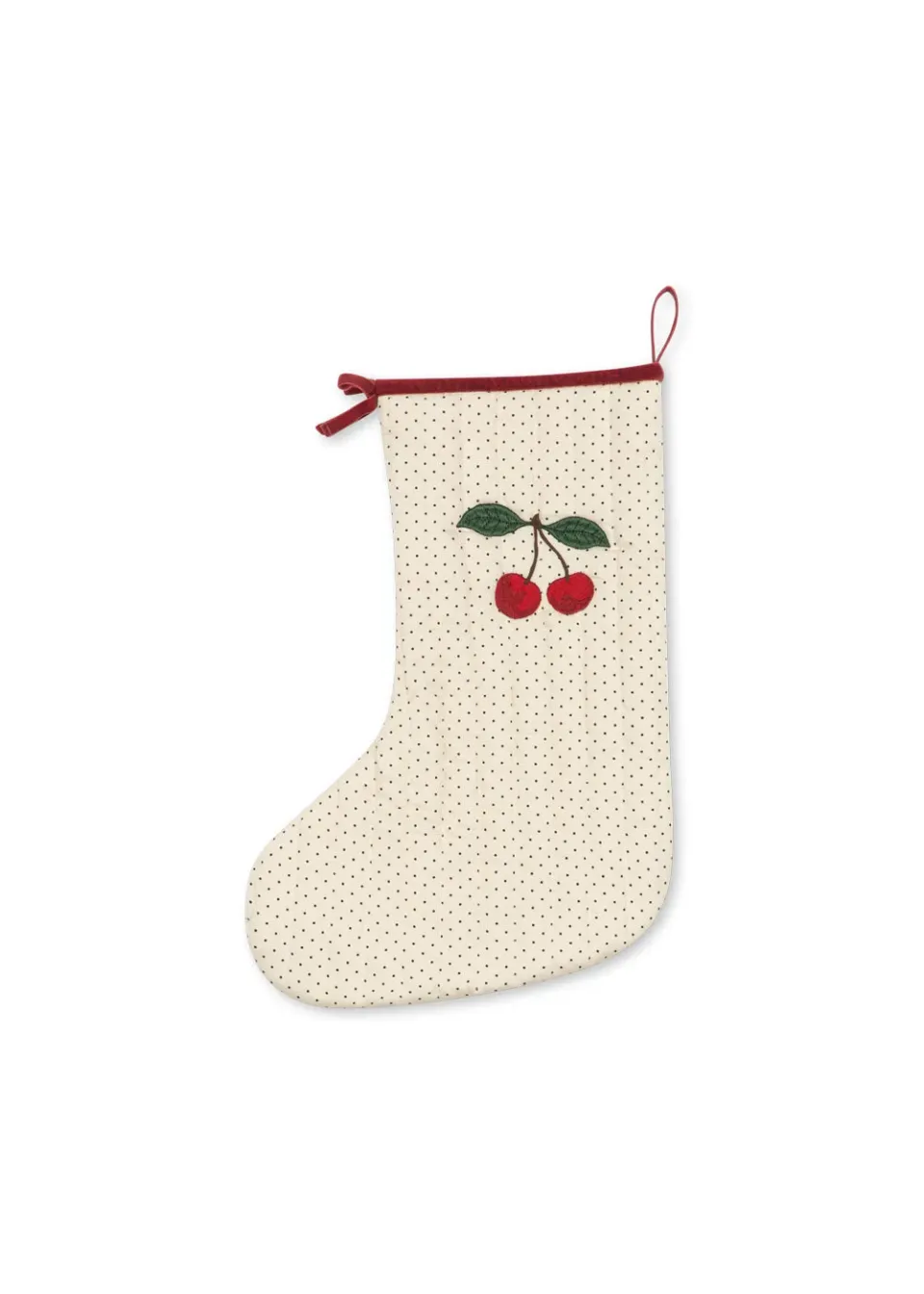 Konges Sløjd Kerstsok Cherry Kers Rood 44 cm