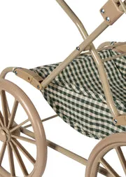 Konges Sløjd Cheeky Poppenwagen Smoke Pine Check Opvouwbaar