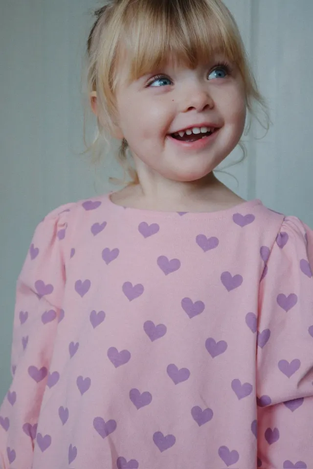 Konges Sløjd Drey Shirt longsleeve hortensia coeur biokatoen