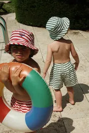 Konges Sløjd Asnou bucket hat stripe verti UPF50+