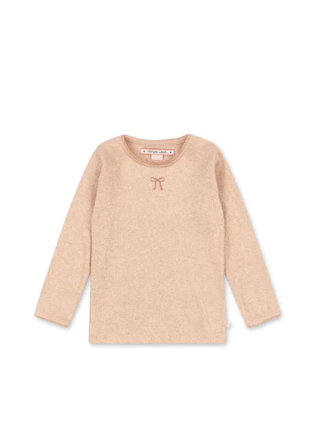 Konges Sløjd Roli blouse cameo rose rib biokatoen
